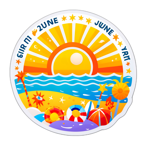 Sticker Gioioso per il 21 Giugno