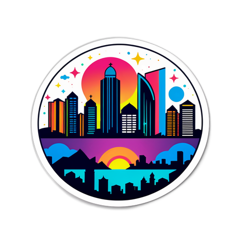 Silhouette de Bucaramanga y Fortaleza