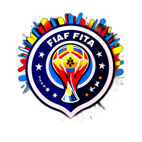 Wizualizacja logo FIFA z odrestaurowanymi elementami graficznymi