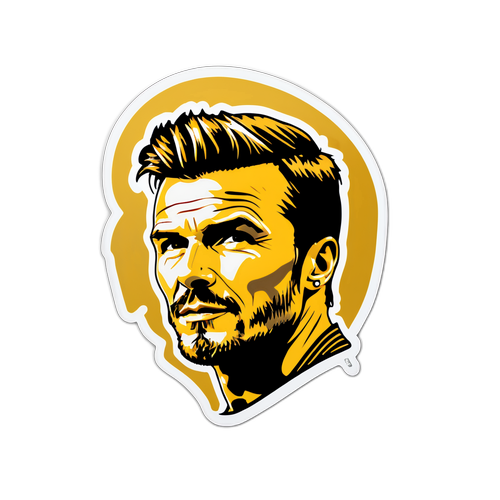 Adesivo Icônico de David Beckham