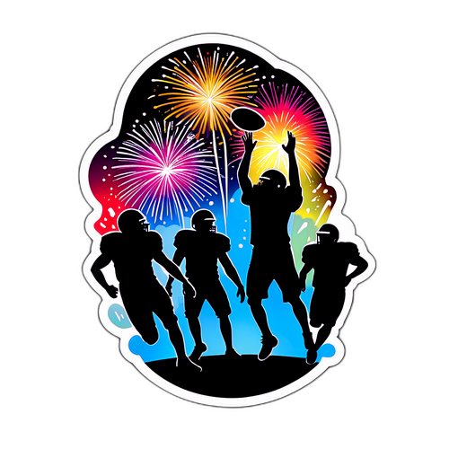 Festlig Super Bowl Silhuett