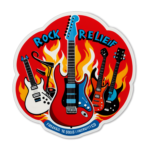 FireAid Concert Sticker