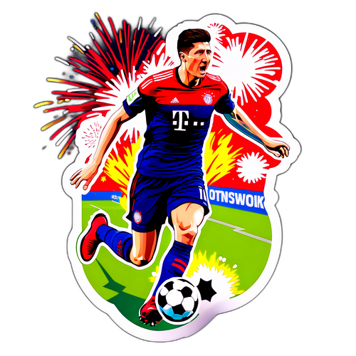 Robert Lewandowski Strzelający Gola