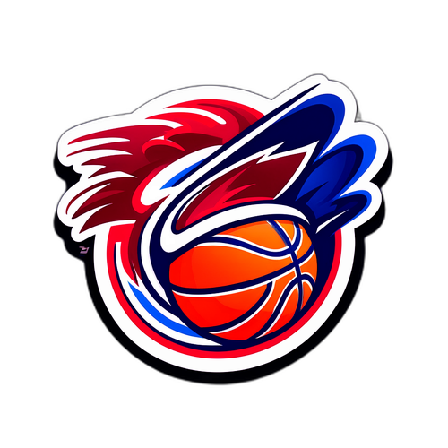Basketball Sticker ng Pistons at Heat