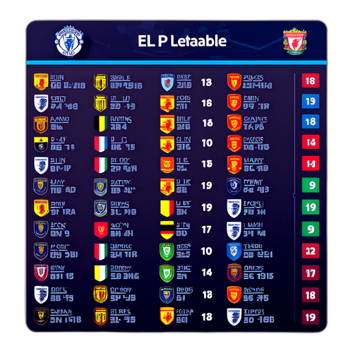 Stiker Dinamik Jadual EPL