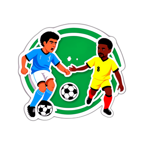 阿哈茲對阿納斯的足球對決貼紙