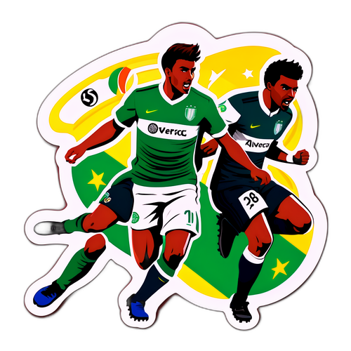 Sticker Aksi Pemain Bola Sepak