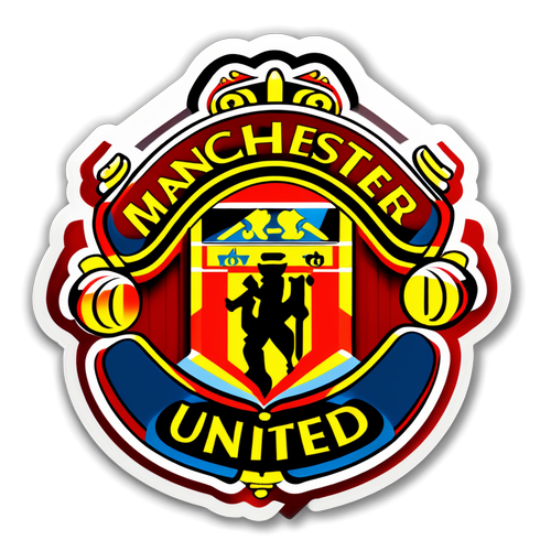 Stiker Dinamik Logo Manchester United