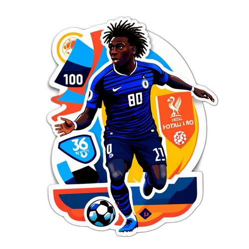 Sticker Celebrazione del Percorso di Moise Kean nel Calcio