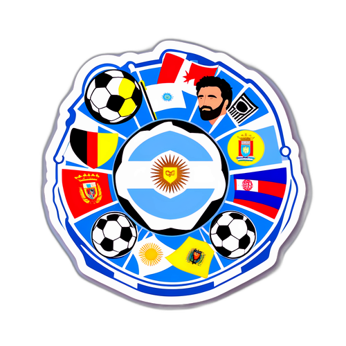 Stiker Tema Sepak Bola Argentina