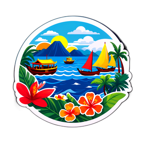 海南海关闭关主题贴纸