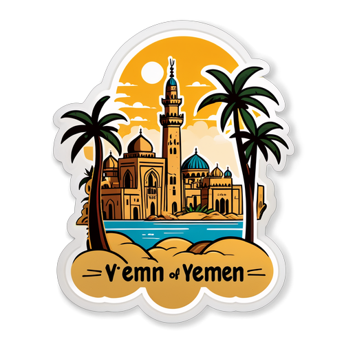 Frumusețea Yemenului în Sticker