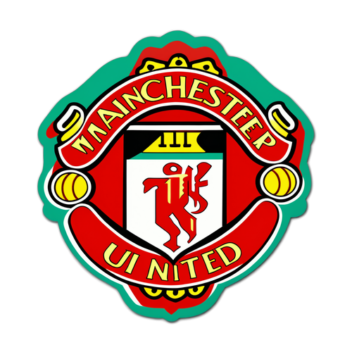 Design semplice ma audace del crest del Manchester United