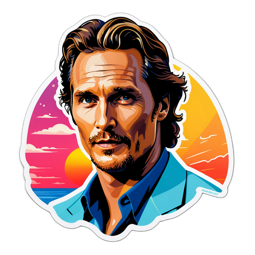Adesivo Giocoso di Matthew McConaughey