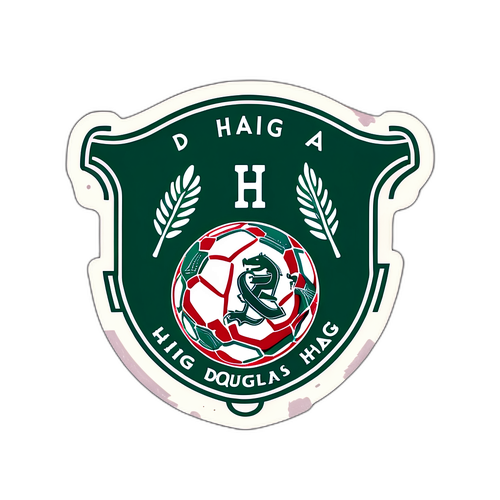Diseño de una calcomanía de un campo de juego Douglas Haig