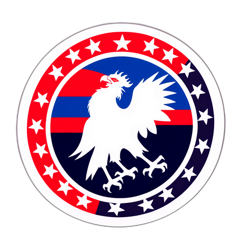 Naklejka z motywem wyborów parlamentarnych w Czechach