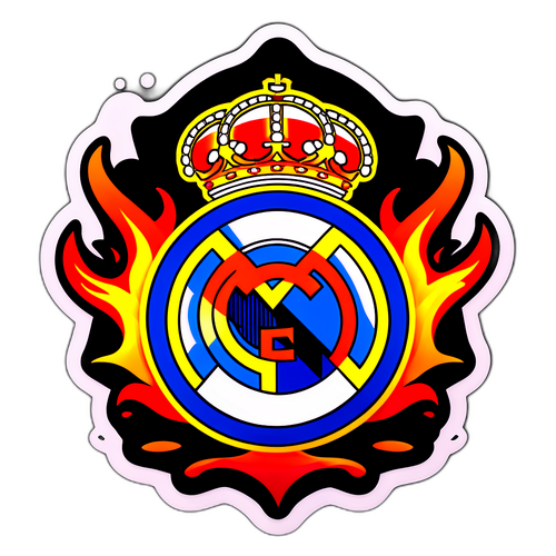 בול עוצמתי של ריאל מדריד עם להבות
