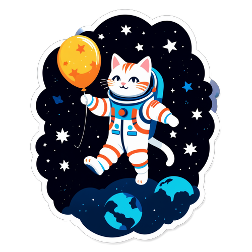 太空漫遊的貓咪