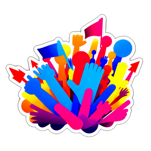 Sticker Sorakan Sorak Penyokong Bola Sepak