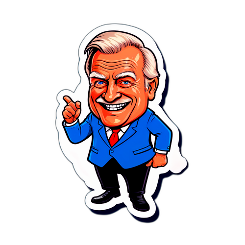 Humoristisk karikatur av Harald Rønneberg