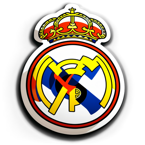 Slip Bolden! Real Madrids Fantastiske Stadionlys og Fodbold Action Sticker