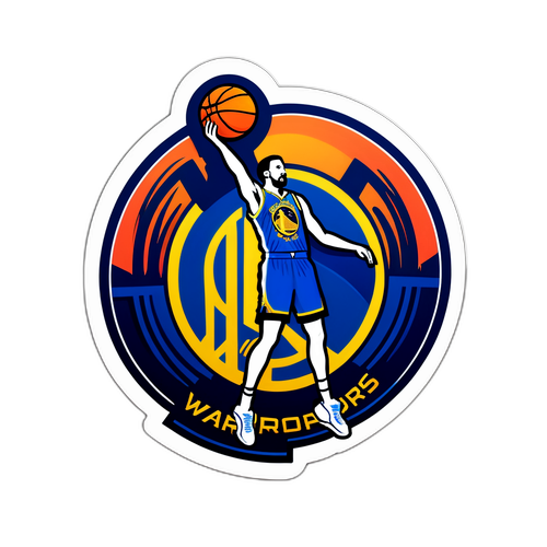 Dynamic Basketball Star Sticker