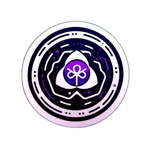 고급 기술을 상징하는 Aimdbio 로고 스티커