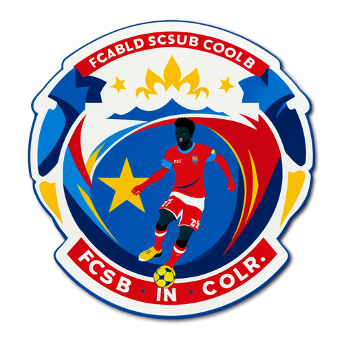 FCSB Pasiune Într-un Culoare! Descoperă Stickerul care Îți Încântă Inima!