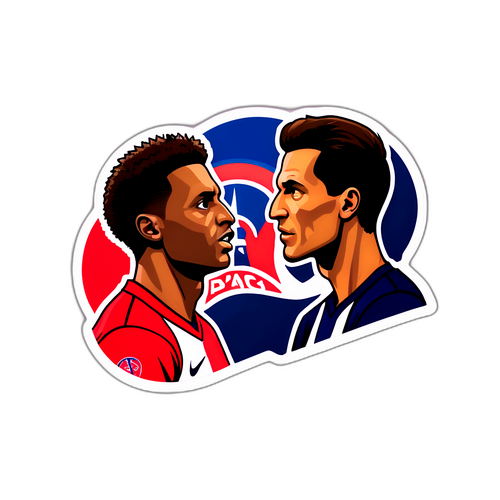 PSG와 LOSC의 라이벌 관계를 상징하는 스티커