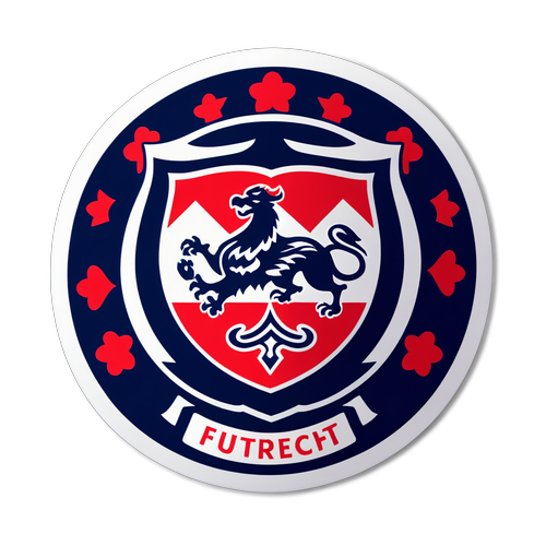 Sticker met het logo van FC Utrecht