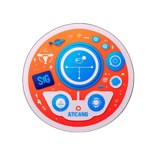 追蹤科技主題貼紙