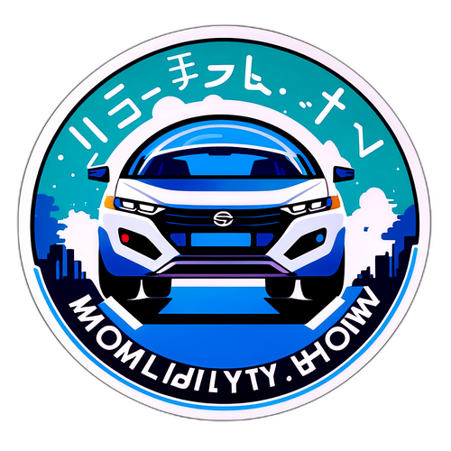 未来的な車両ステッカー