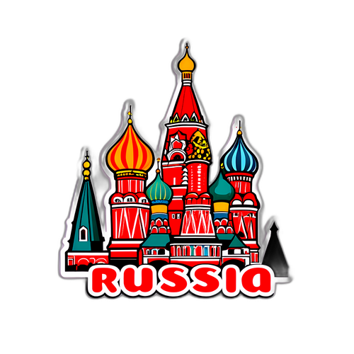 Adesivo Estilizado 'Rússia'
