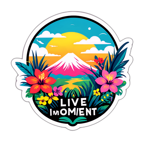 Adesivo Flores Tropicais