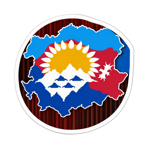 Adesivo della Mappa del Kosovo