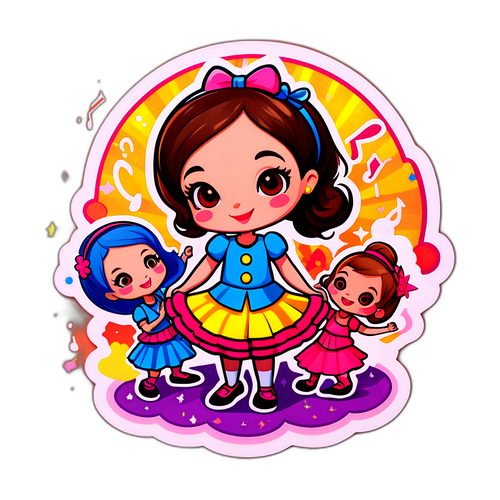 공연 준비하는 리즈와 친구들 스티커