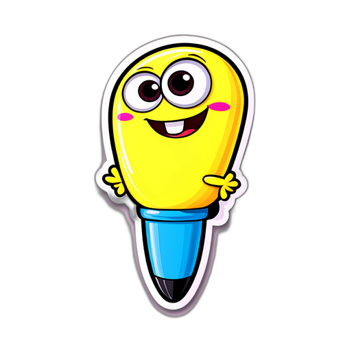 Adesivo de Caneta Enxuta