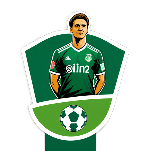 A creative Design von Werder Bremen mit Fan und Allianz Arena