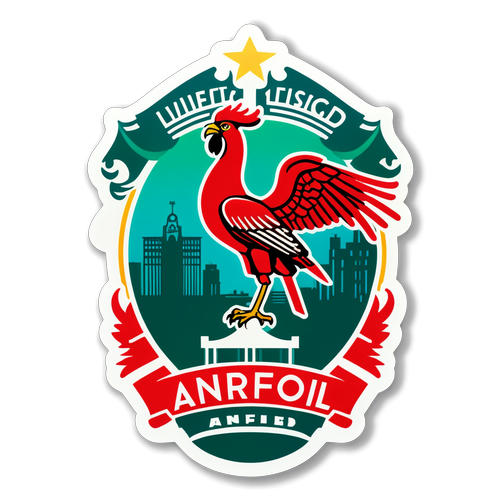 Sticker Unik Liverpool FC: Imej Ikonik Burung Liver dan Anfield yang Mengesankan!