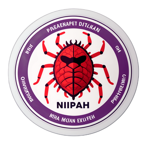 Sticker cu virusul Nipah 