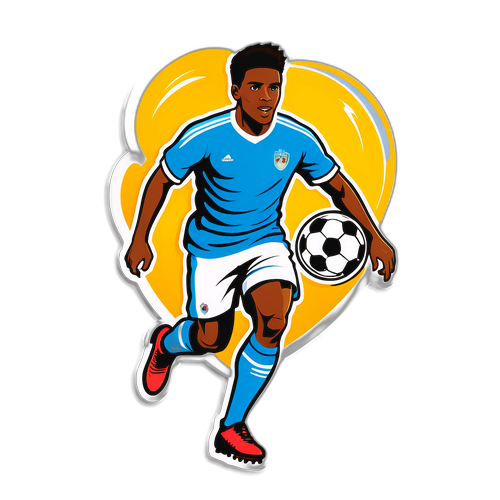 Pegatina de Cherki en Acción