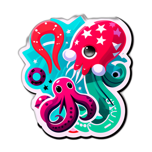 Sticker ispirato a Squid Game America