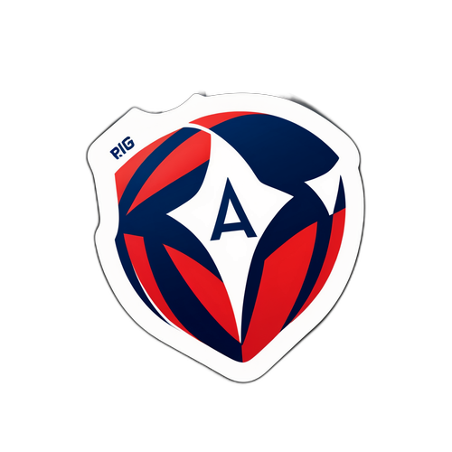 Vibrant Sticker Design with Atlético de Madrid and Osasuna Logos