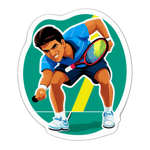 Sticker nghệ thuật của Carlos Alcaraz