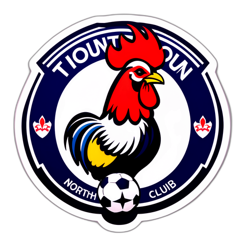 Tottenham Hotspur klistremerke med haneemblem