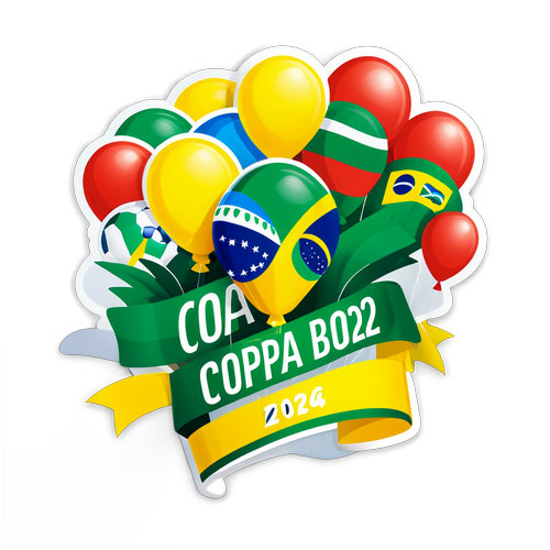 Adesivo Celebrando o Sorteio da Copa do Brasil 2025