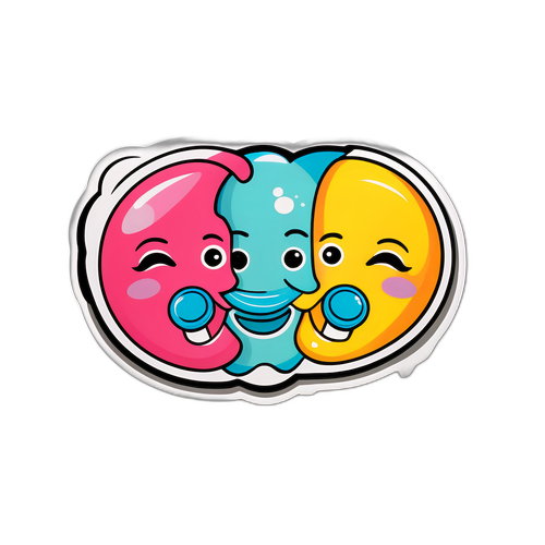 成人安抚奶嘴幽默贴纸