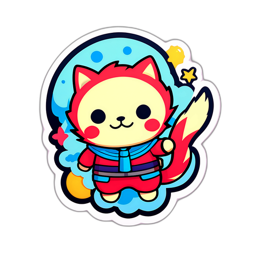 チカワタカヒロのユニークスタイルのステッカー