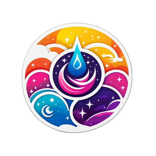 Vibrant Droom Logo Sticker