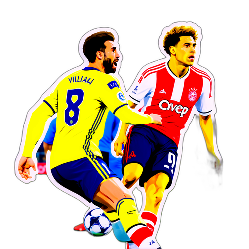 Wettbewerb zwischen Villarreal und Ajax Spielern